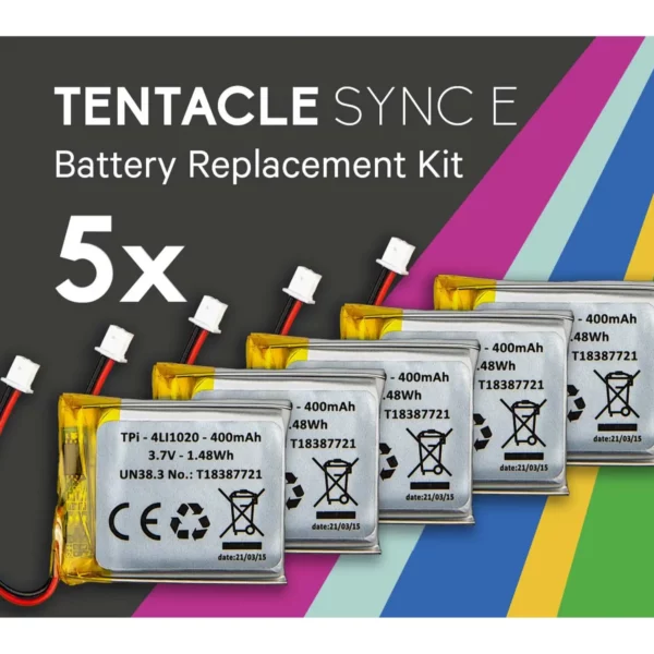 TENTACLE SYNC E REPLACEMENT BATTERY KIT (x5)
