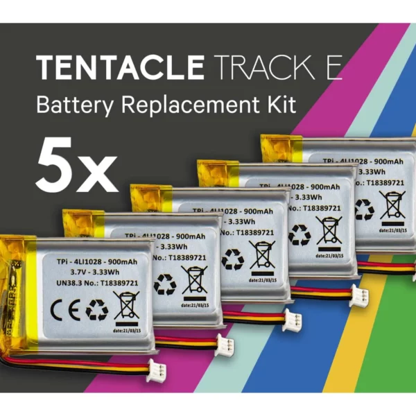 TENTACLE TRACK E REPLACEMENT BATTERY KIT (x5)